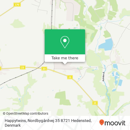 Happytwins, Nordbygårdvej 35 8721 Hedensted map