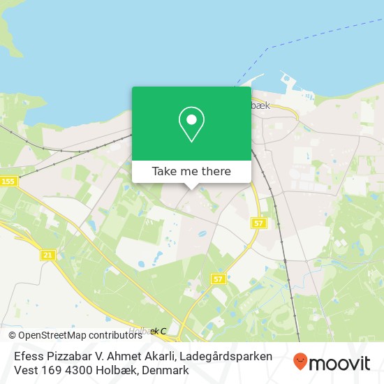 Efess Pizzabar V. Ahmet Akarli, Ladegårdsparken Vest 169 4300 Holbæk map