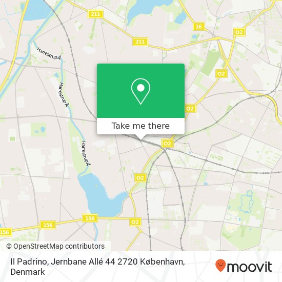 Il Padrino, Jernbane Allé 44 2720 København map