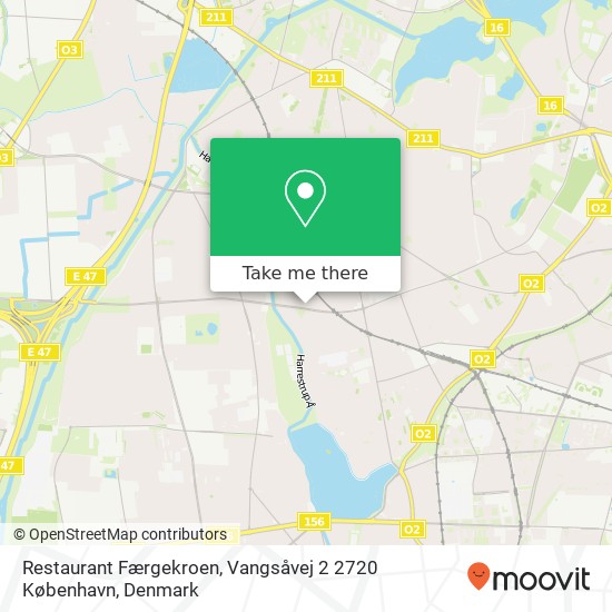 Restaurant Færgekroen, Vangsåvej 2 2720 København map