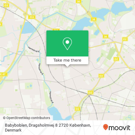 Babyboblen, Dragsholmvej 8 2720 København map