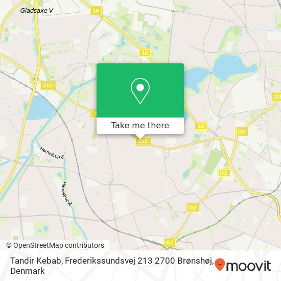 Tandir Kebab, Frederikssundsvej 213 2700 Brønshøj map