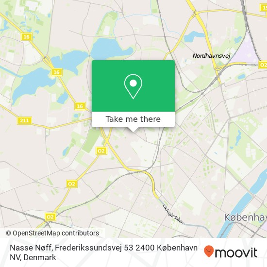 Nasse Nøff, Frederikssundsvej 53 2400 København NV map