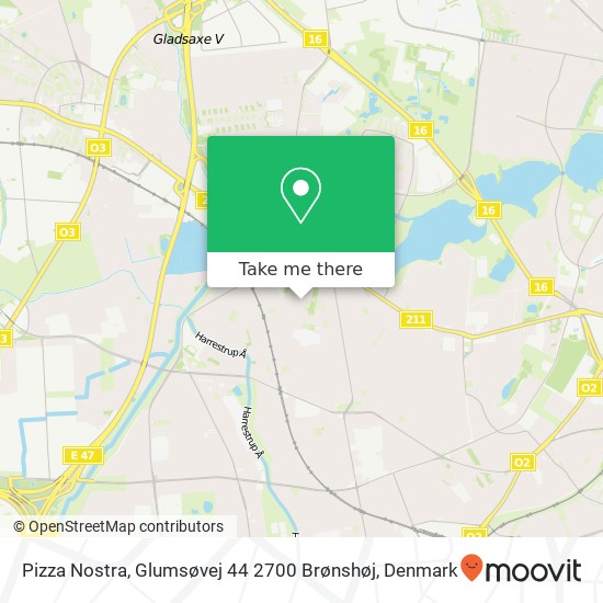 Pizza Nostra, Glumsøvej 44 2700 Brønshøj map