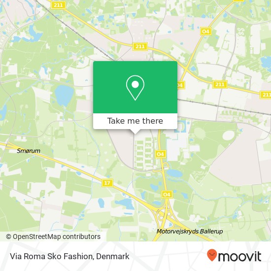 Via Roma Sko Fashion, Hedeparken 5 2750 Ballerup map