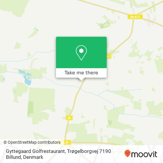 Gyttegaard Golfrestaurant, Trøgelborgvej 7190 Billund map