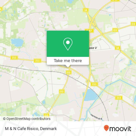 M & N Cafe Risico, Herlev Hovedgade 123 2730 Herlev map