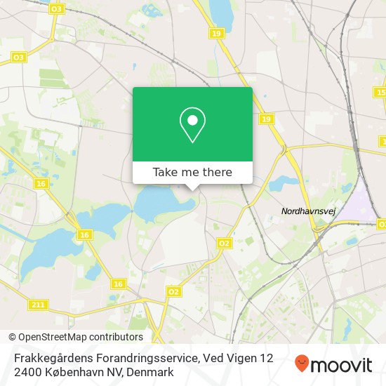 Frakkegårdens Forandringsservice, Ved Vigen 12 2400 København NV map