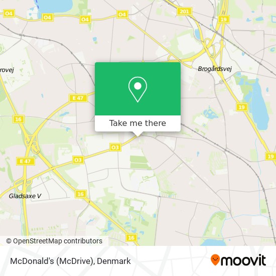 McDonald's (McDrive) map