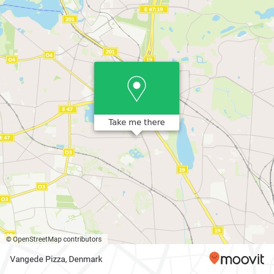 Vangede Pizza, Vangede Bygade 77 2820 Gentofte map