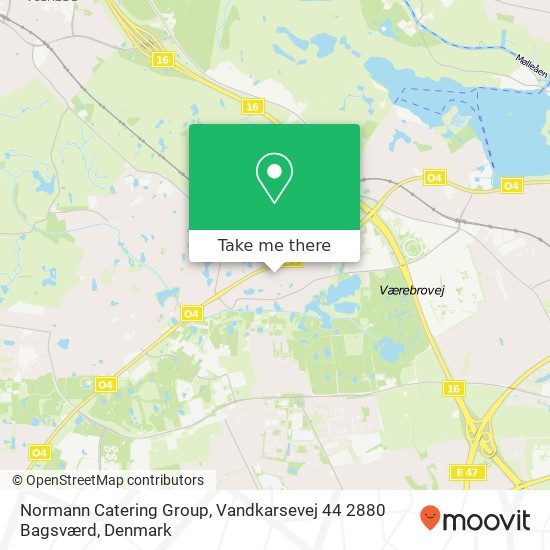 Normann Catering Group, Vandkarsevej 44 2880 Bagsværd map