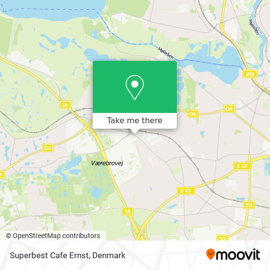 Superbest Cafe Ernst map