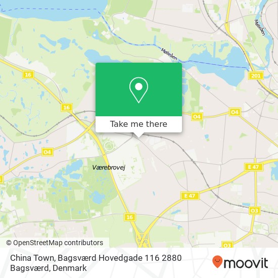 China Town, Bagsværd Hovedgade 116 2880 Bagsværd map