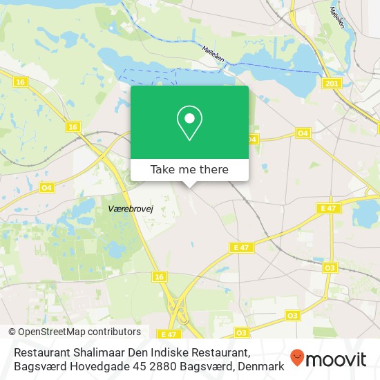 Restaurant Shalimaar Den Indiske Restaurant, Bagsværd Hovedgade 45 2880 Bagsværd map