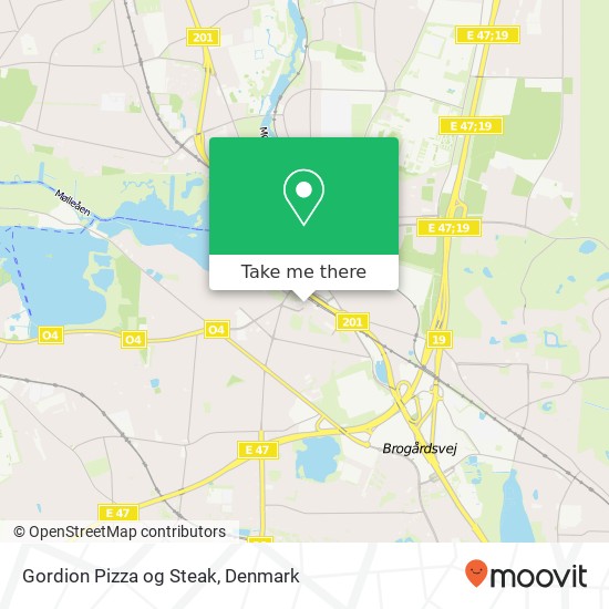 Gordion Pizza og Steak, Ulrikkenborg Plads 10 2800 Lyngby Tårbæk map