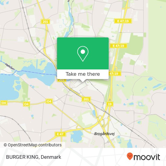 BURGER KING, Klampenborgvej 215 2800 Lyngby Tårbæk map