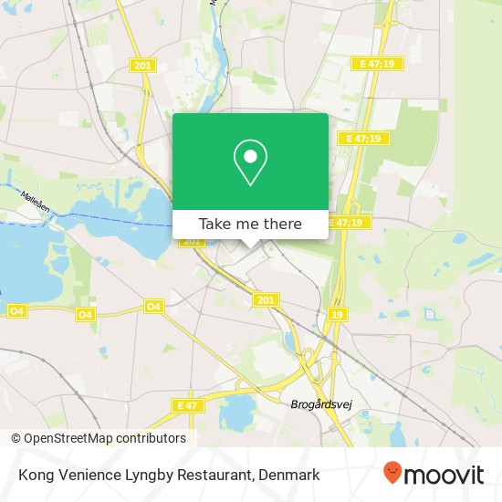 Kong Venience Lyngby Restaurant, Klampenborgvej 232 2800 Kongens Lyngby map