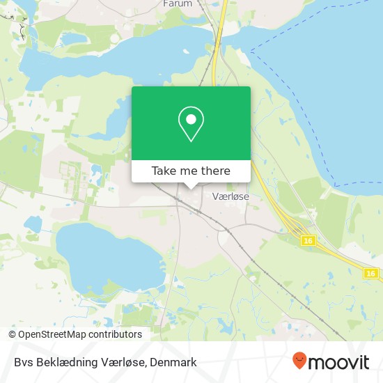 Bvs Beklædning Værløse, Bymidten 25 3500 Furesø map