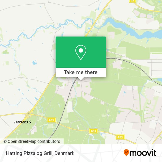 Hatting Pizza og Grill map