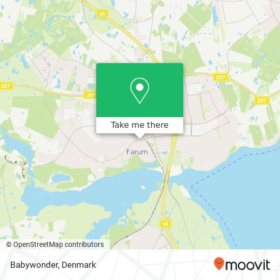 Babywonder, Farum Hovedgade 11 3520 Furesø map