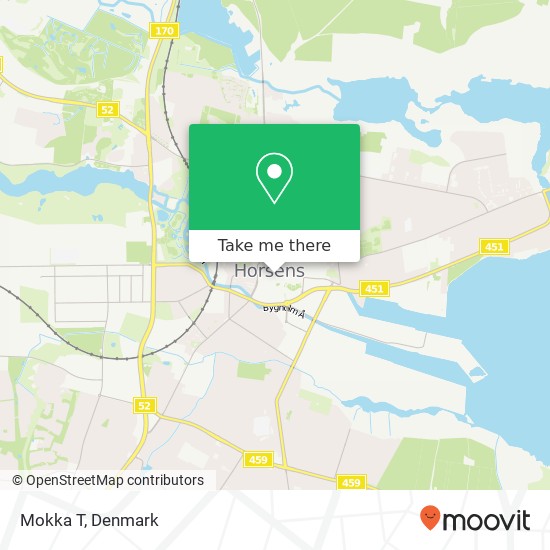 Mokka T, Hospitalsgade 21 8700 Horsens kort