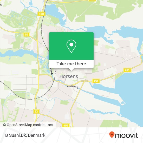 B Sushi.Dk, Grønnegade 13 8700 Horsens map