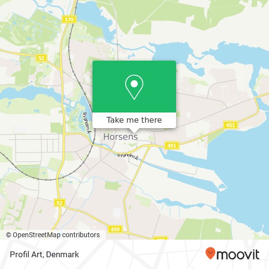 Profil Art, Søndergade 32 8700 Horsens map