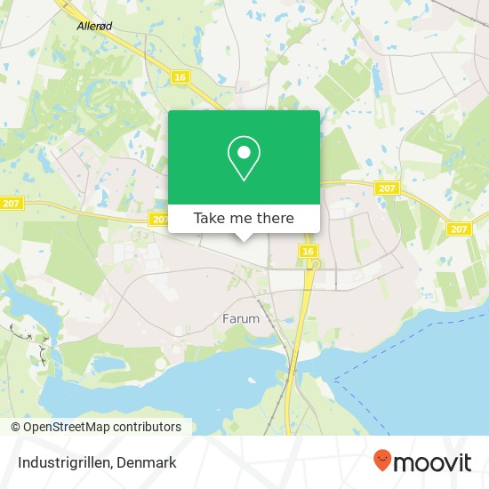 Industrigrillen, Gammelgårdsvej 73 3520 Furesø map