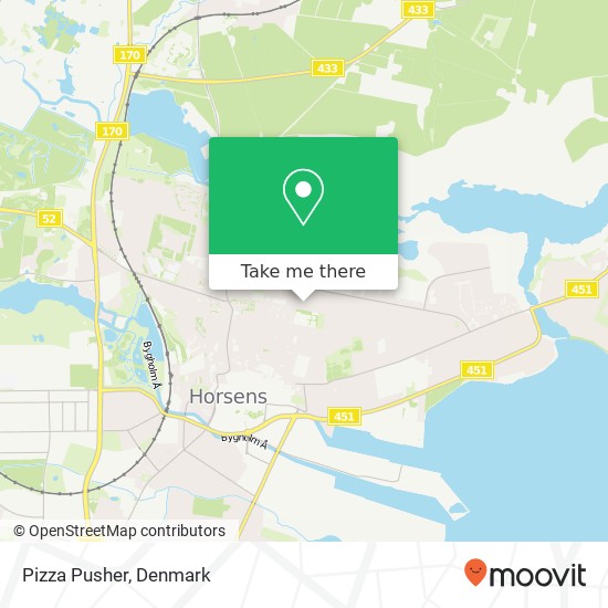 Pizza Pusher, Idrætsvej 7 8700 Horsens map