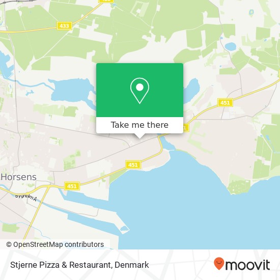 Stjerne Pizza & Restaurant, Christian M. Østergaards Vej 8700 Horsens map
