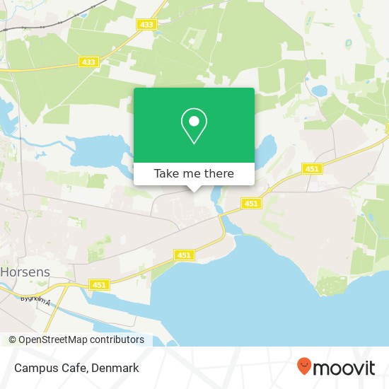 Campus Cafe, Christian M. Østergaards Vej 8700 Horsens map