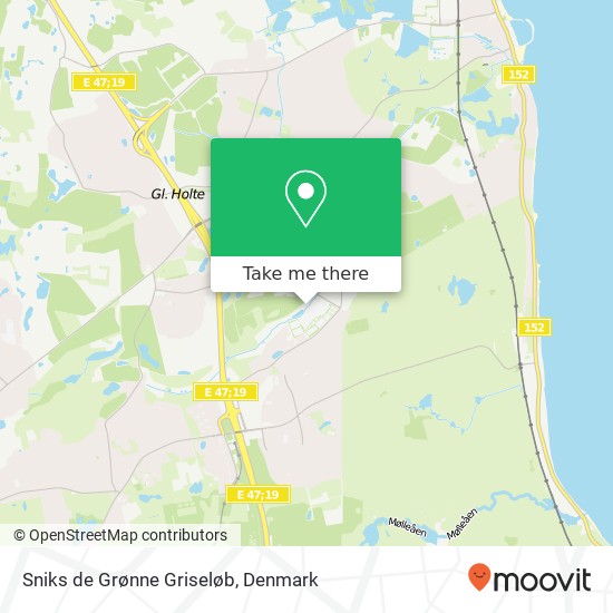 Sniks de Grønne Griseløb map