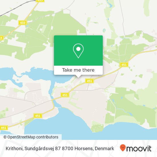 Krithoni, Sundgårdsvej 87 8700 Horsens map