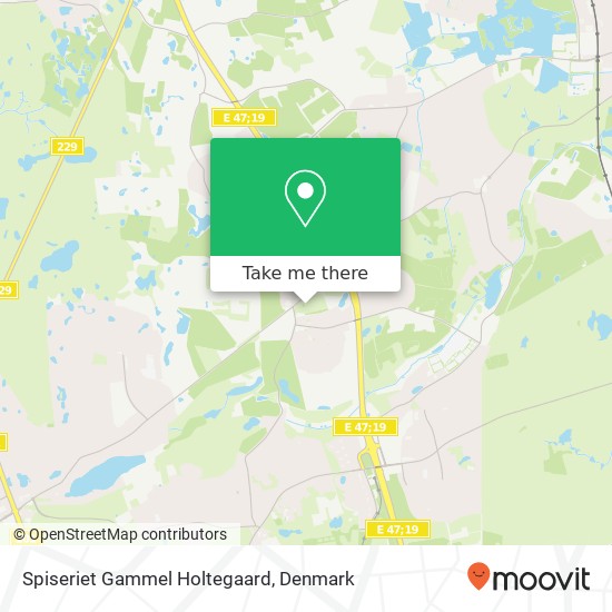 Spiseriet Gammel Holtegaard, Attemosevej 170 2840 Rudersdal map