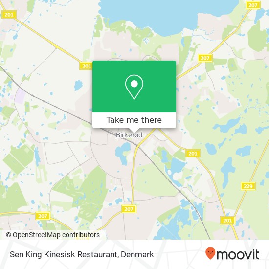 Sen King Kinesisk Restaurant, Hovedgaden 40C 3460 Birkerød map