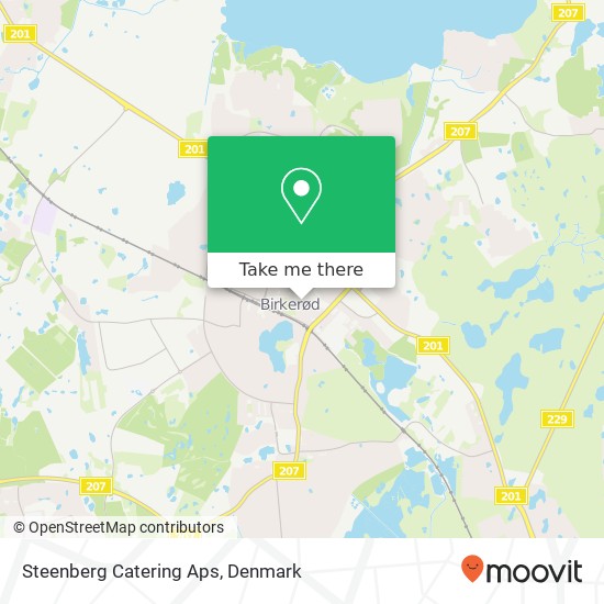 Steenberg Catering Aps, Hovedgaden 40 3460 Birkerød map