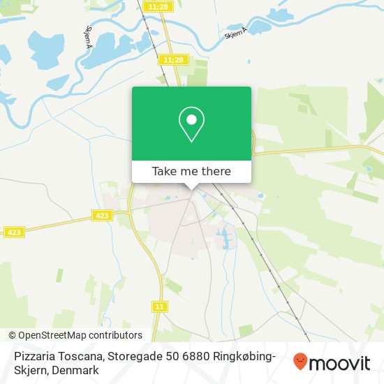 Pizzaria Toscana, Storegade 50 6880 Ringkøbing-Skjern map