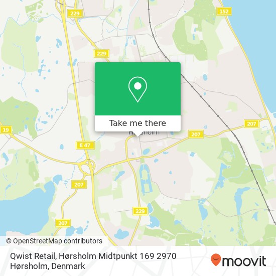 Qwist Retail, Hørsholm Midtpunkt 169 2970 Hørsholm map