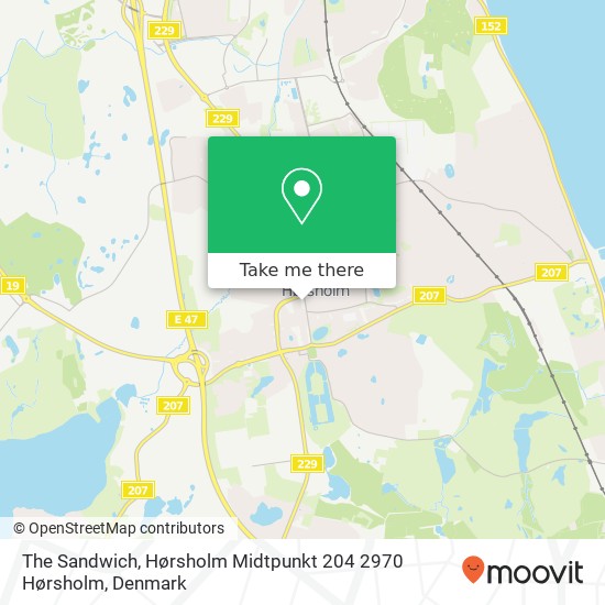 The Sandwich, Hørsholm Midtpunkt 204 2970 Hørsholm map