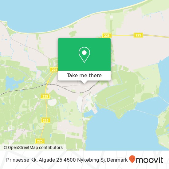 Prinsesse Kk, Algade 25 4500 Nykøbing Sj map