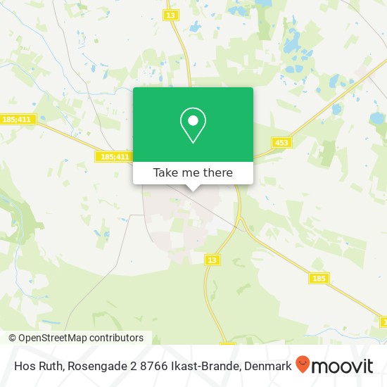 Hos Ruth, Rosengade 2 8766 Ikast-Brande map