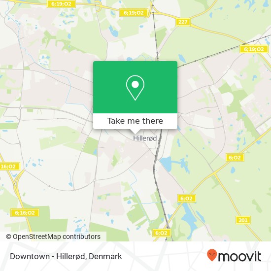 Downtown - Hillerød map