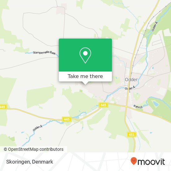 Skoringen, Krabbes Ager 24 8300 Odder map