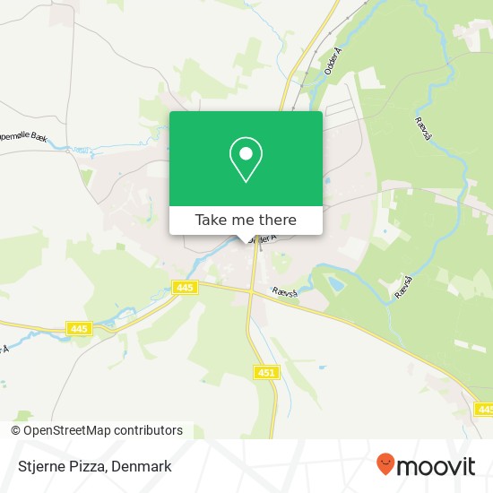 Stjerne Pizza, Rosensgade 17 8300 Odder map