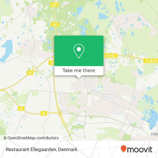 Restaurant Ellegaarden, Falkevej 3400 Hillerød map