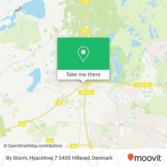 By Storm, Hyacintvej 7 3400 Hillerød map