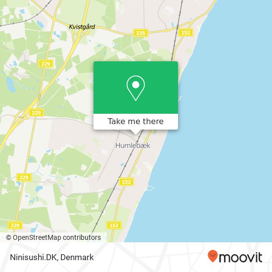 Ninisushi.DK, Humlebæk Center 3050 Humlebæk map