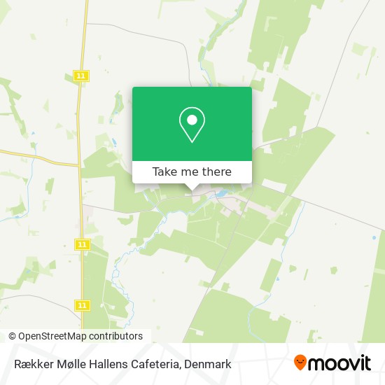 Rækker Mølle Hallens Cafeteria map