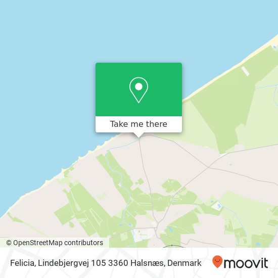 Felicia, Lindebjergvej 105 3360 Halsnæs map