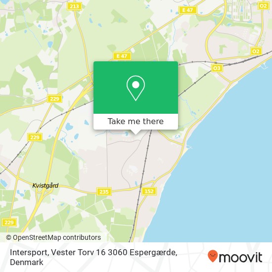 Intersport, Vester Torv 16 3060 Espergærde map